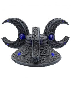 Triple Moon Crystal Ball Holder 10cm