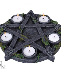 Wiccan Pentagram Tea light Holder 25.5cm