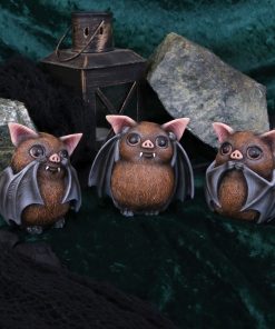 Three Wise Bats 8.5cm