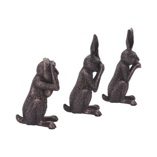 Three Wise Hares 14cm