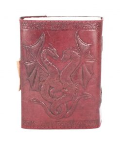 Double Dragon Leather Embossed Journal & Lock