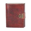 Greenman Leather Embossed Journal & Lock 15 x 20cm