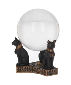 Bastet's Honour Crystal Ball Holder 12.7cm