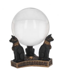 Bastet's Honour Crystal Ball Holder 12.7cm