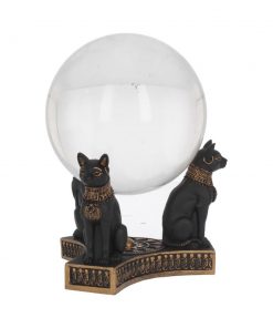 Bastet's Honour Crystal Ball Holder 12.7cm
