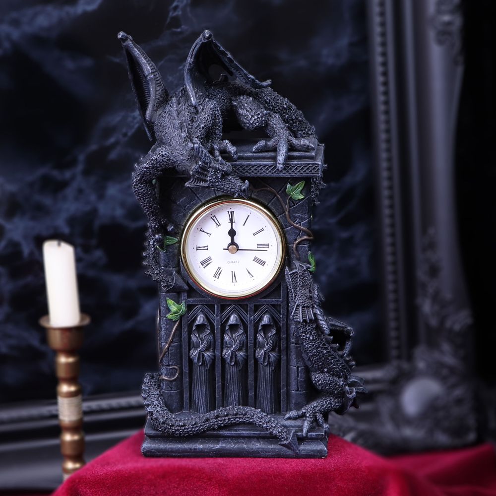 Duelling Dragons Clock (26cm) 7 Duelling Dragons Clock (26cm)
