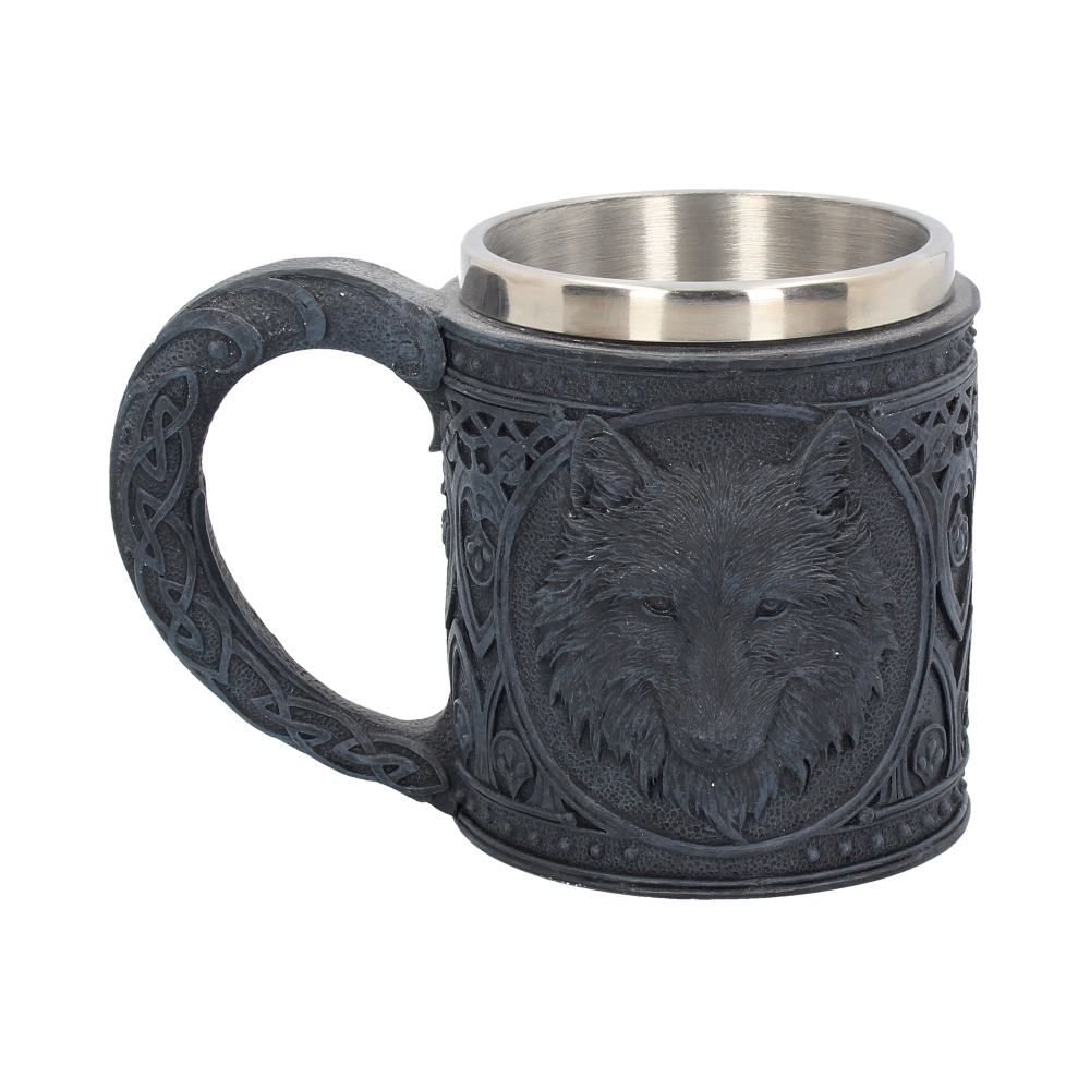 Night Wolf Tankard 15 Night Wolf Tankard 15.4cm