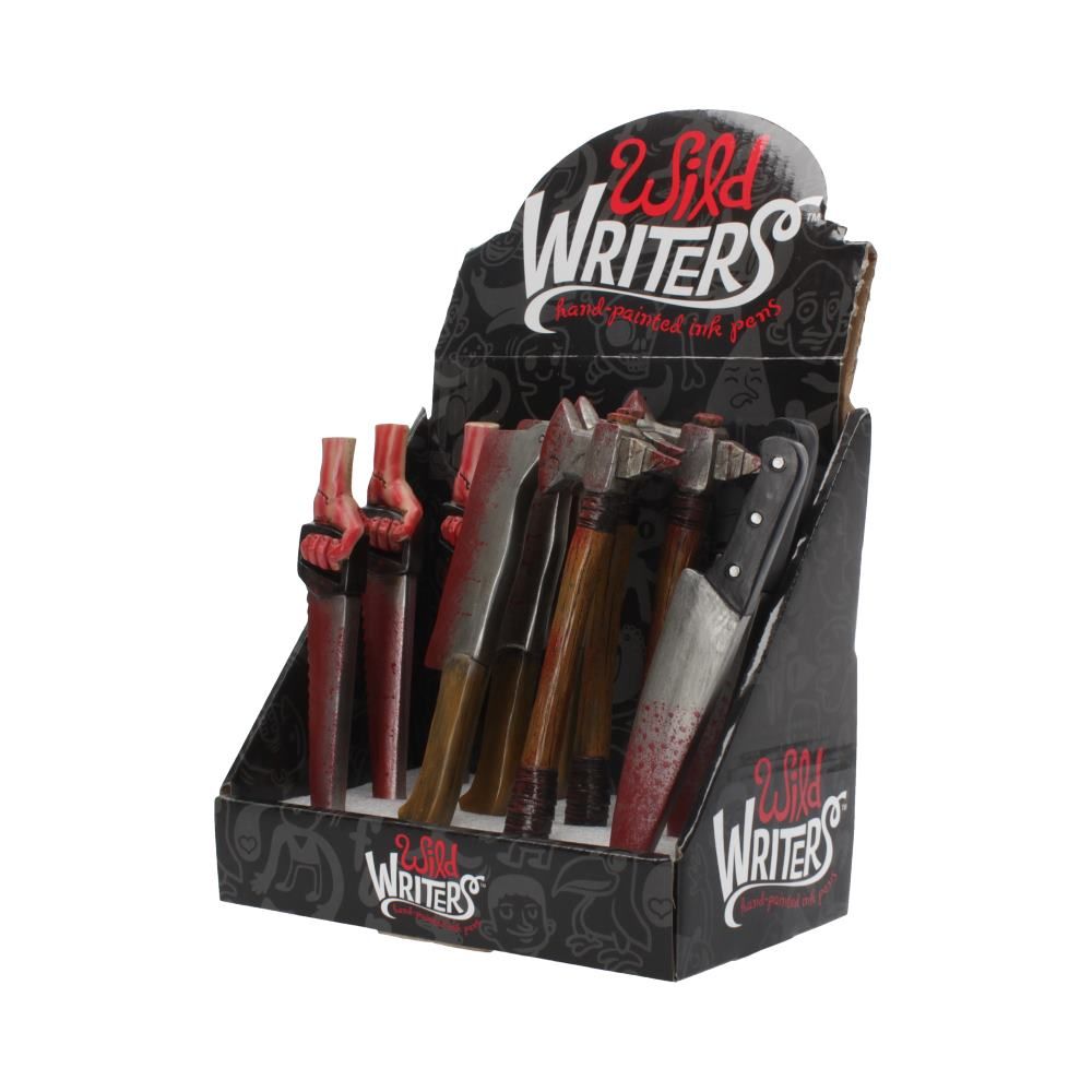Wild Writer Weapon Pens 16cm (Display of 12) 2 Wild Writer Weapon Pens 16cm (Display of 12)