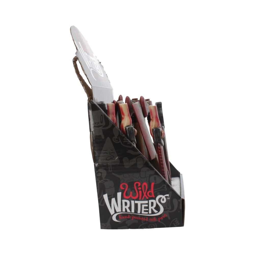 Wild Writer Weapon Pens 16cm (Display of 12) 6 Wild Writer Weapon Pens 16cm (Display of 12)