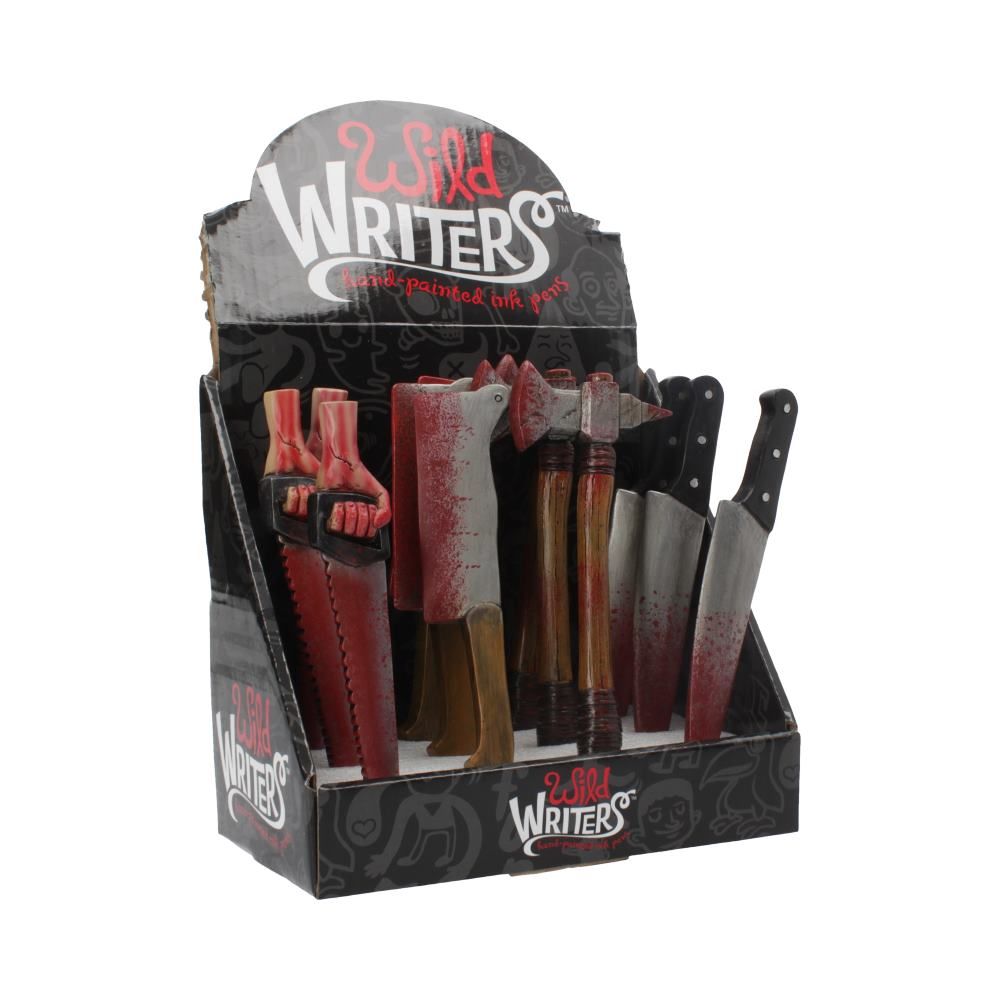 Wild Writer Weapon Pens 16cm (Display of 12) 1 Wild Writer Weapon Pens 16cm (Display of 12)