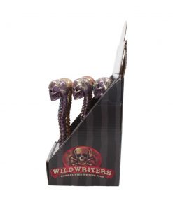 Wild Writer Skull Pens 16cm (Display of 12)