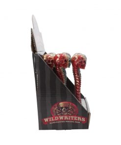 Wild Writer Skull Pens 16cm (Display of 12)
