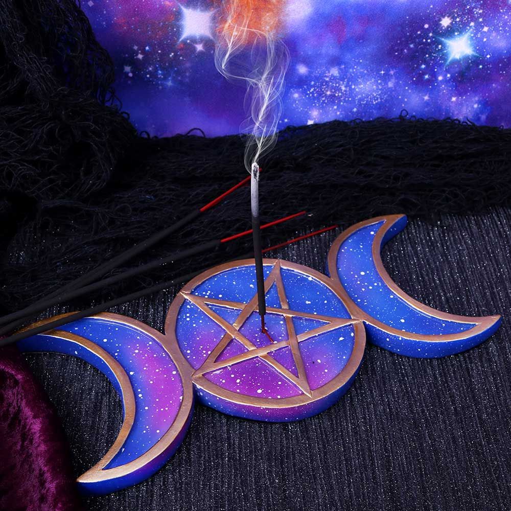 Triple Moon Incense Burner (Set of 4) 21 Triple Moon Incense Burner (Set of 4) 21.5cm