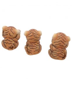 Three Wise Tigers 8cm