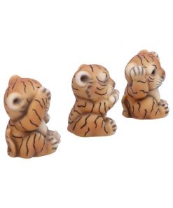 Three Wise Tigers 8cm