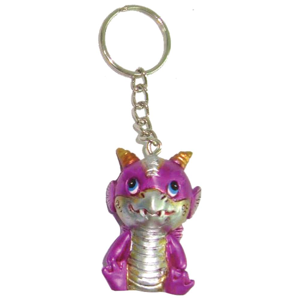 Adorable Dragon Keyring - Pink 5 Adorable Dragon Keyring - Pink 5.5cm (Pack of 12)