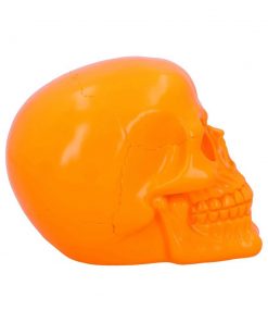 Psychedelic Skull Orange 15.5cm