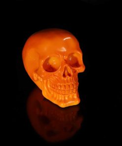 Psychedelic Skull Orange 15.5cm