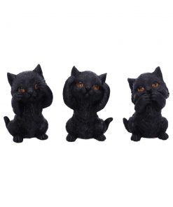 Three Wise Kitties 8.8cm